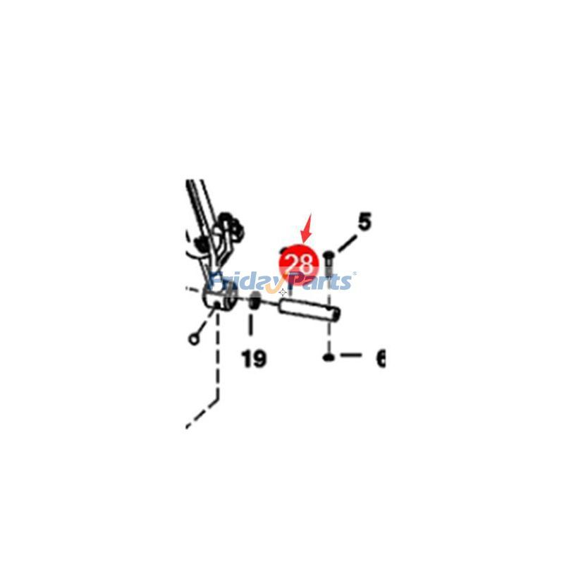 Loader Lower Tilt Cylinder Pivot Pin