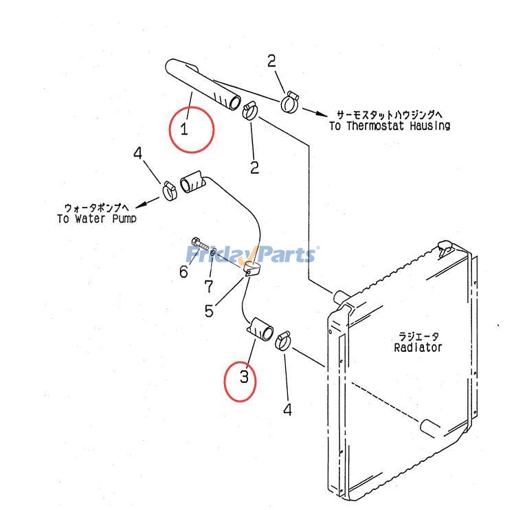 Lower Water Hose & Upper Water Hose in Stock in China