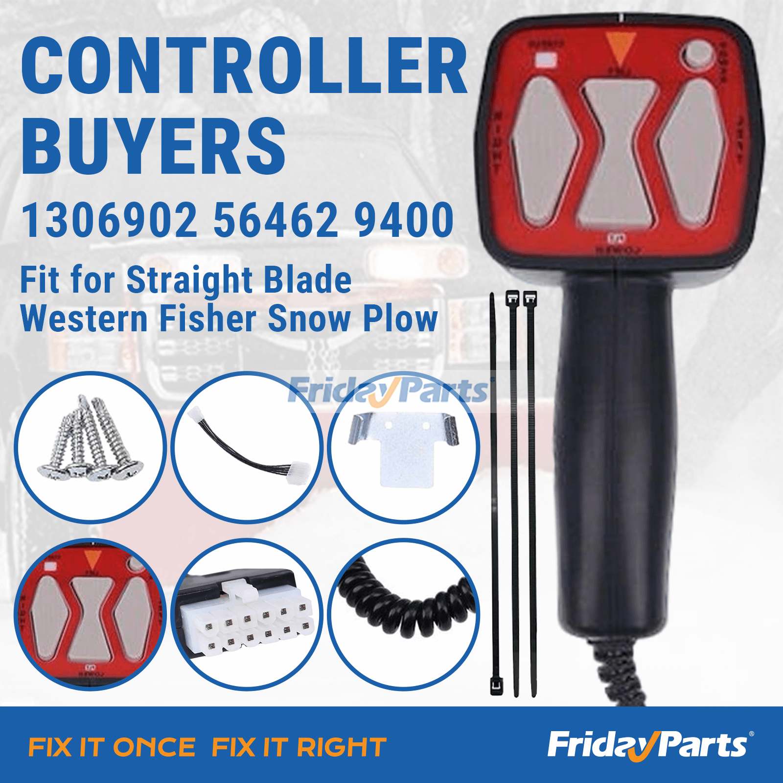Controller Buyers 1306902 56462 9400 for Straight Blade Western Fisher Snow Plow Control