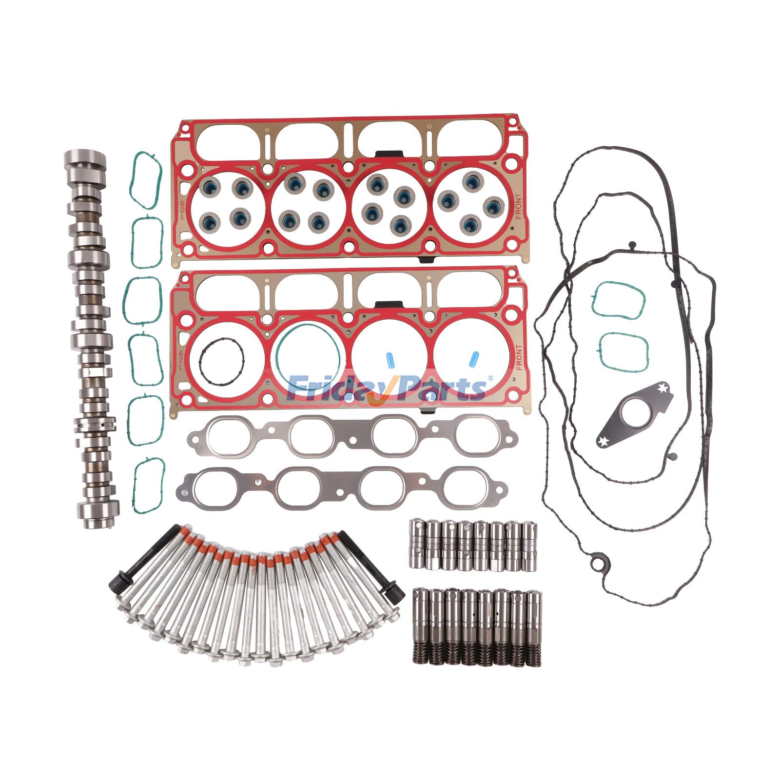 LT 6.2L GEN-5 AFM Engine Overhaul Rebuild Kit With Camshaft 12629512 for Chevy Camaro Corvette Silverado 1500 Suburban Tahoe 6.2L 2014-2020
