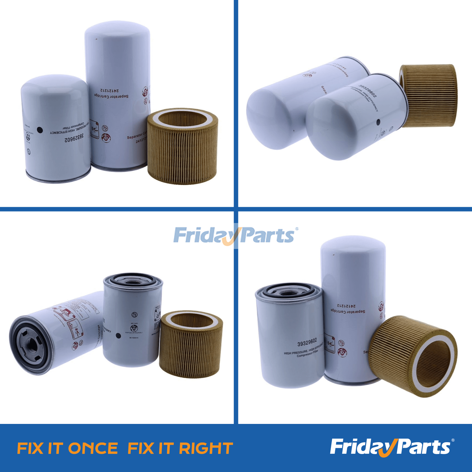 Ingersoll Rand用用Ingersoll Rand エアコンプレッサー UP5 UP6-5 UP6-15C 用フィルターキット 24121212 39329602 88171913