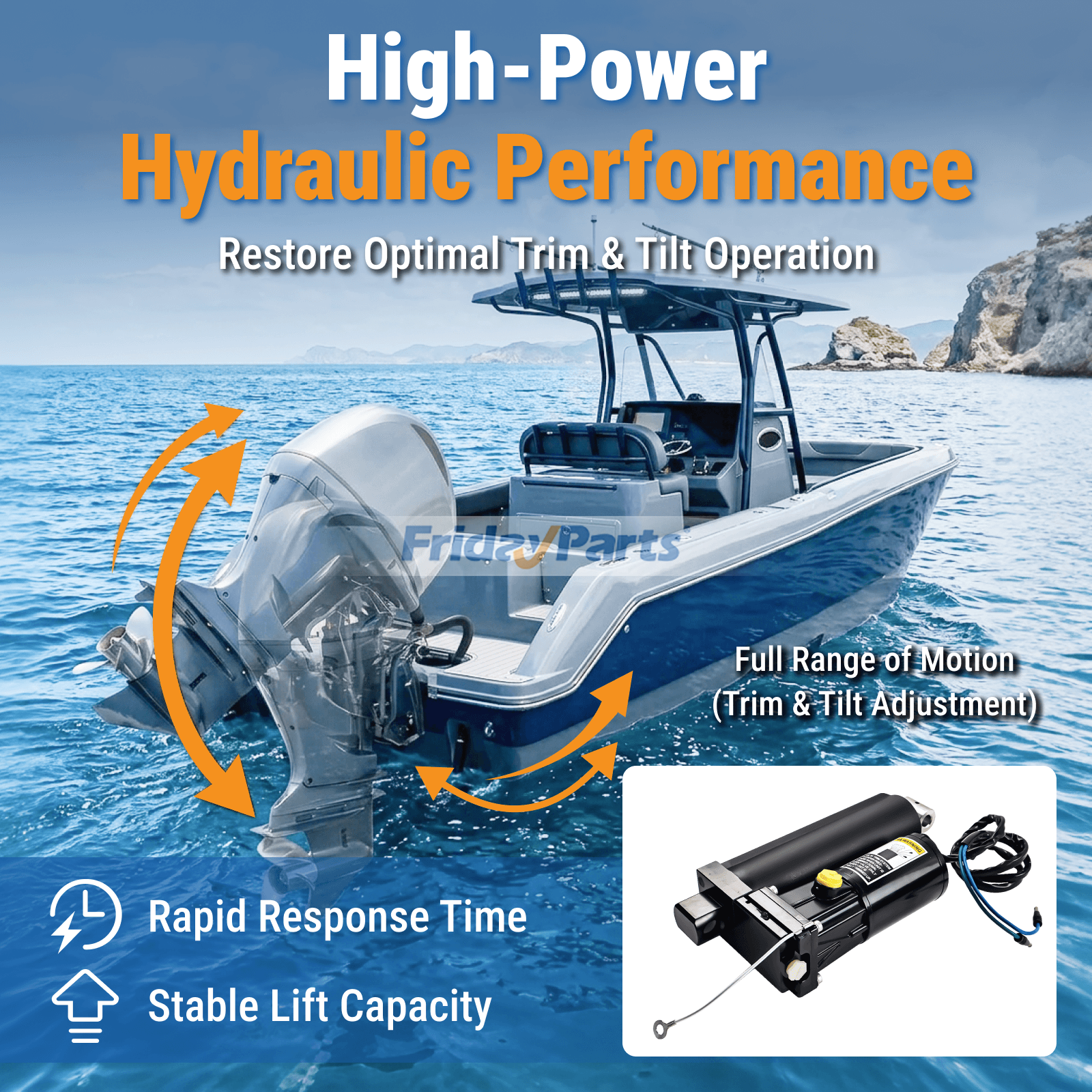 Marine Power Trim Assembly