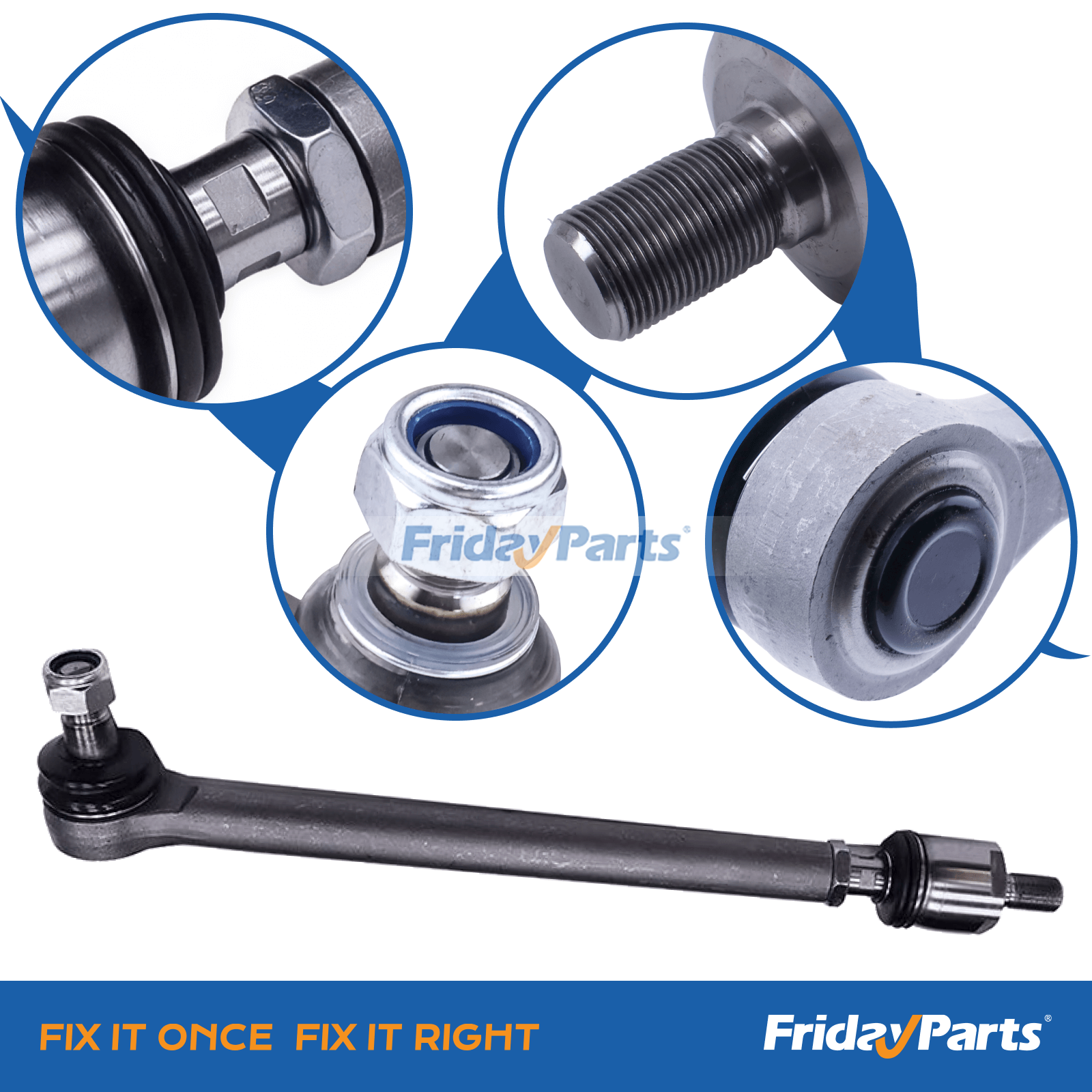 Gelenkige Spurstangenbaugruppefür Hubarbeitsbühnen