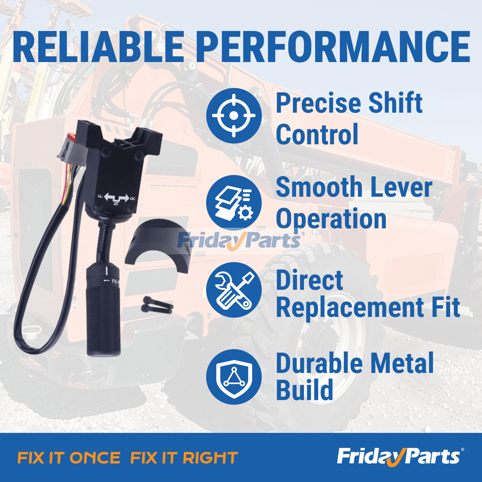 Ensemble de levier de sélection de commande de changement de vitesse de transmission 1600429S pour chariot télescopique JLG 6036 6042 8042 10042 10054pourPour JLG