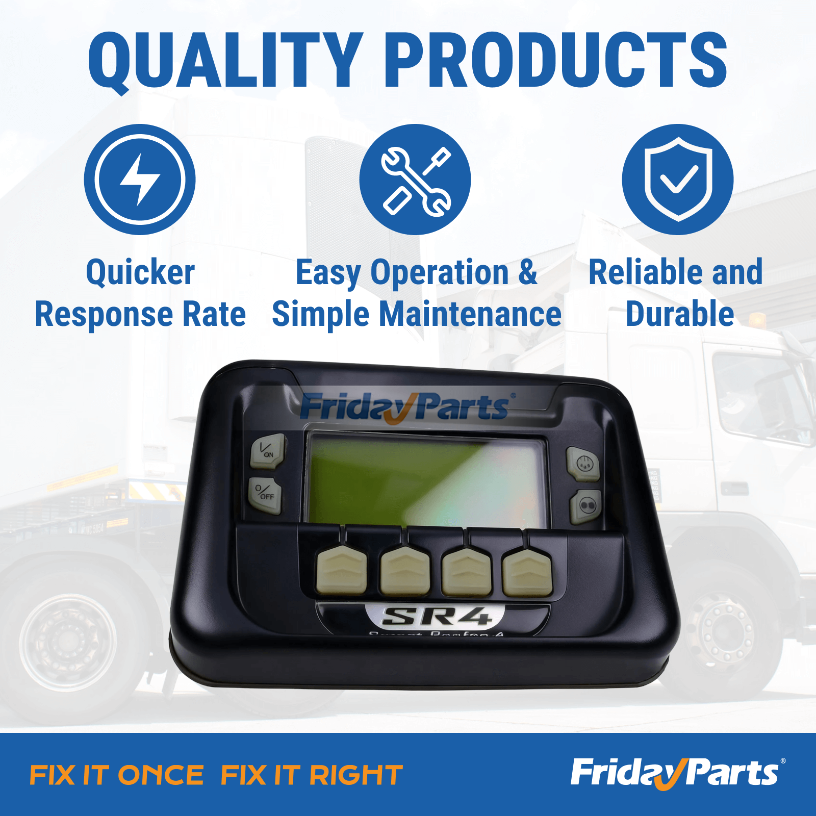 Thermo King SLXi 100 200 300 400 Smart Reefer SR4 HMI controller front view