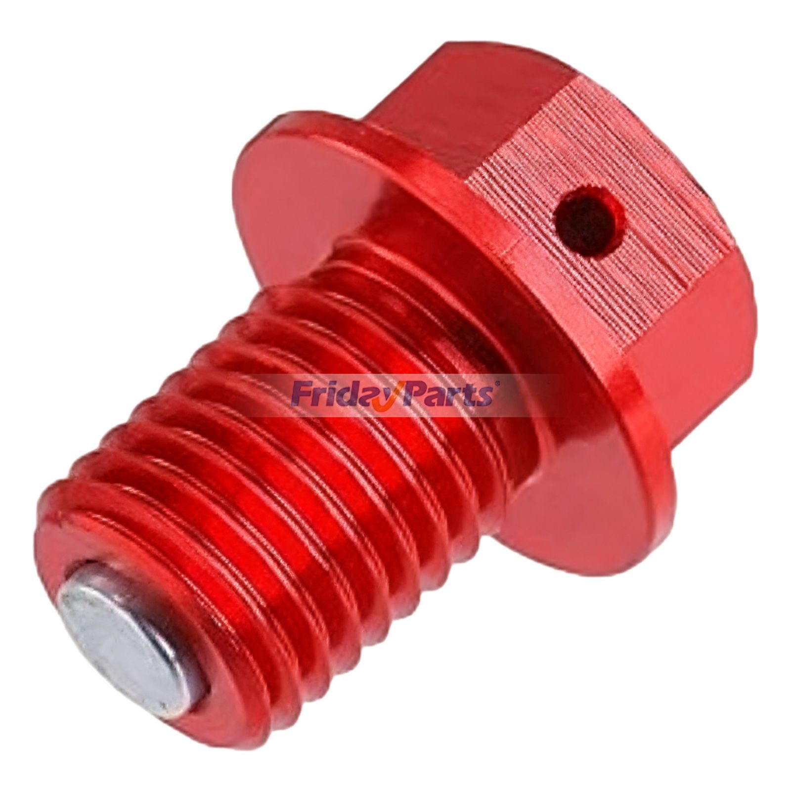 Bouchon de vidange d'huile magnétique rouge ZE58-1523 pour Honda XR50R CR85R Yamaha YZ250 XT250X Kawasaki KLX110 KLX125