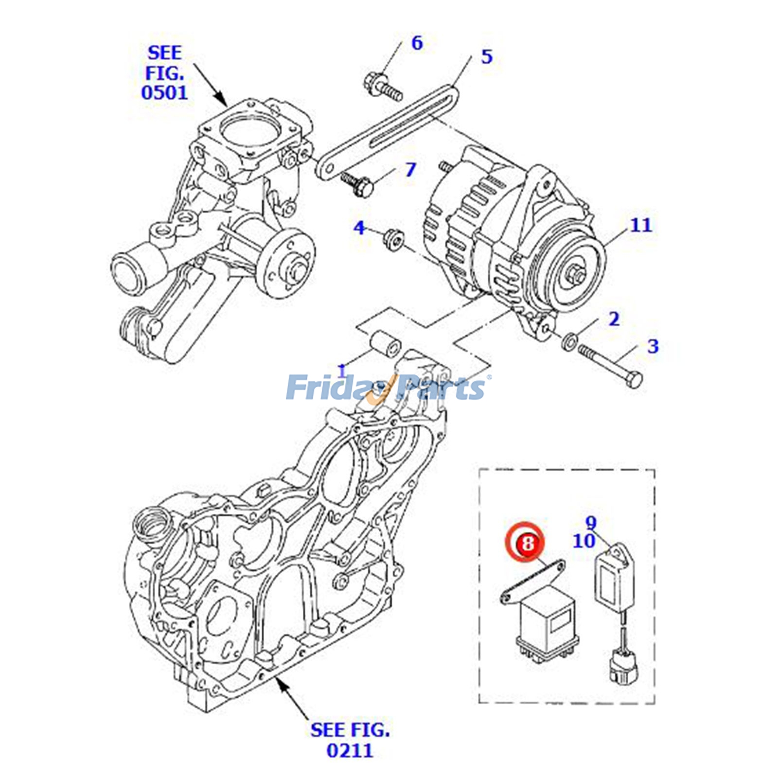 Repuesto Relé magnético YM129100-77910 para motor Komatsu 4D94E-1A 4D98E-1A-TR, excavadora PC110R-1 PW95R-2 y cargadora WB140-2 compatible con Motor,Excavadora,Pala cargadora,Camión todoterreno Para KOMATSU FridayParts