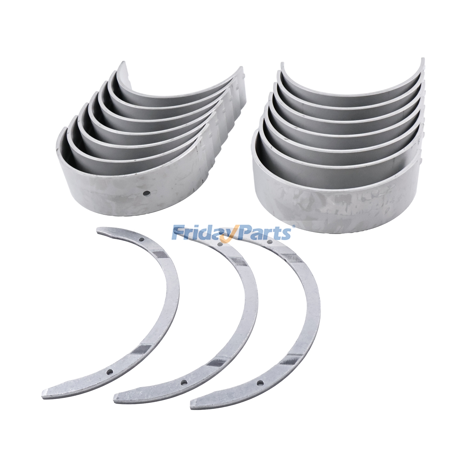 Main Bearing & Thrust Washer Set compatible with Engine,Excavator,Loader,Off-Road Truck