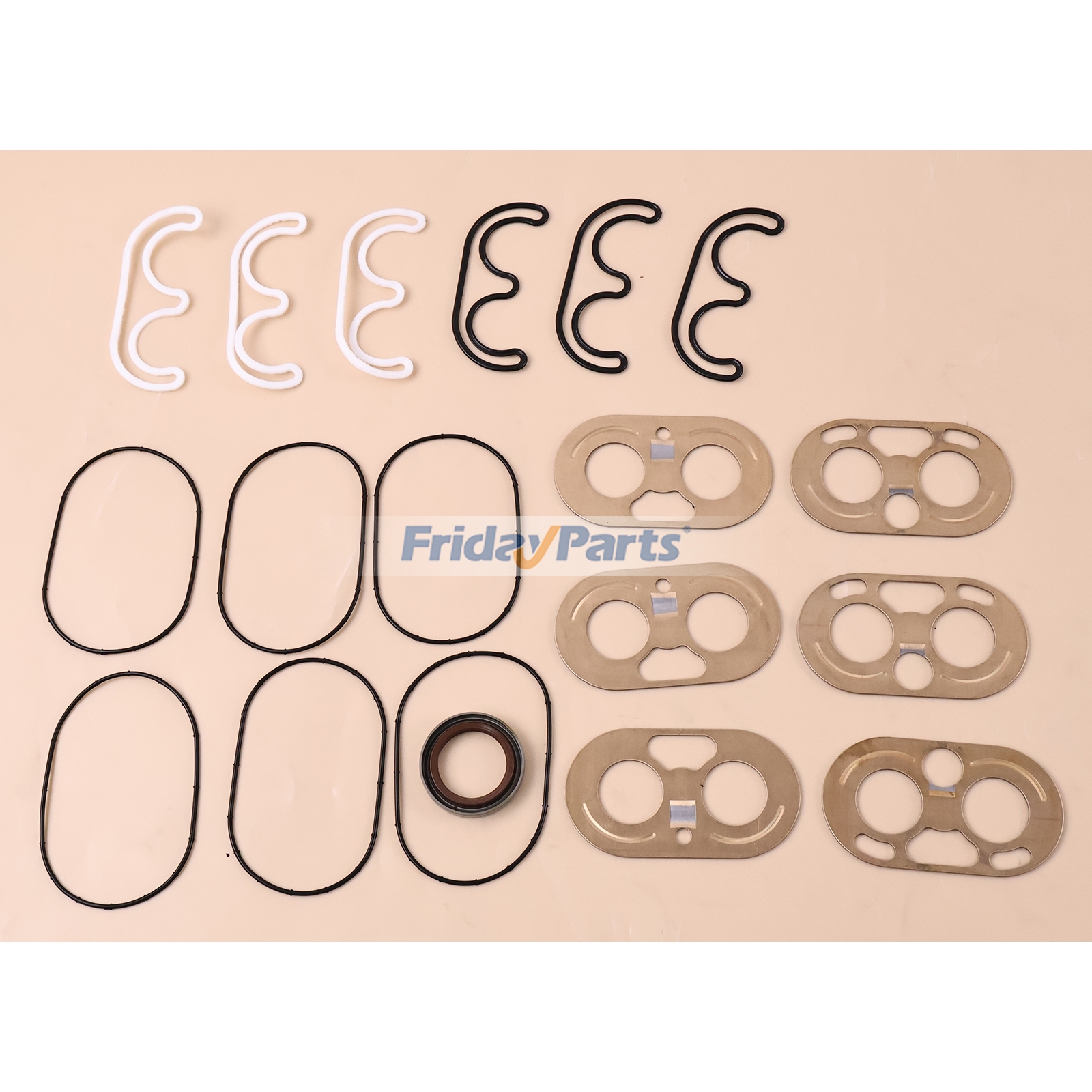 Main Hydraulic Pump Seal Kit RE176946 RE241579 for John Deere Engine 4045 6068 Tractor 904 1054 1204 1354 1404 6403 6603
