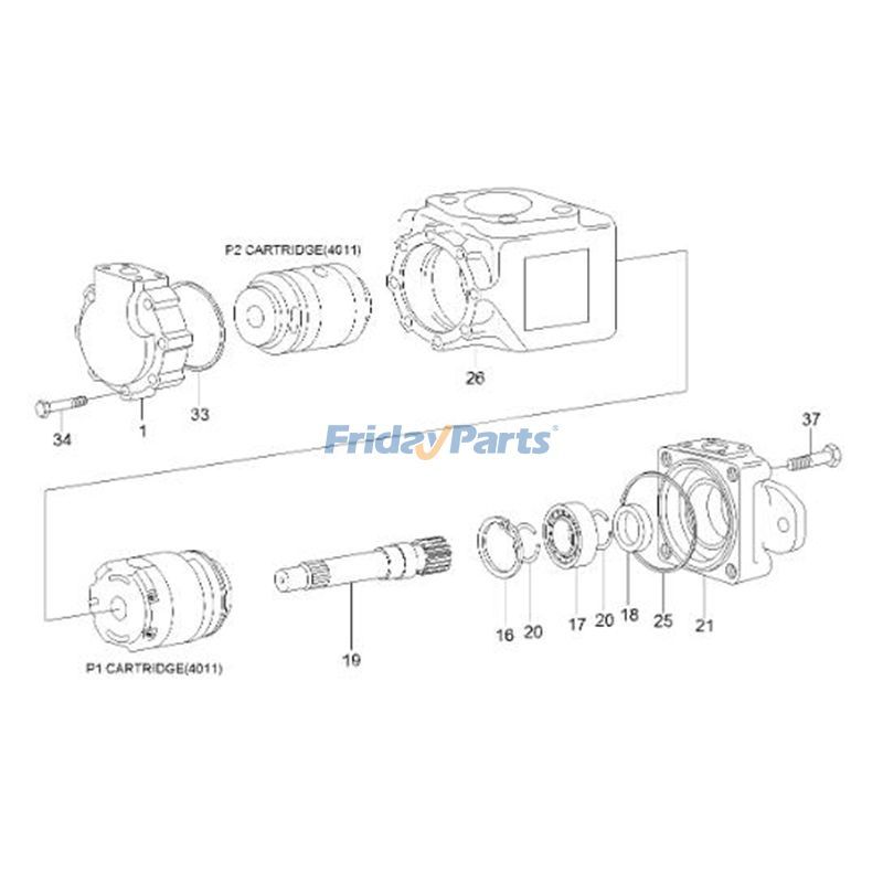 Loader Main Pump Wheel