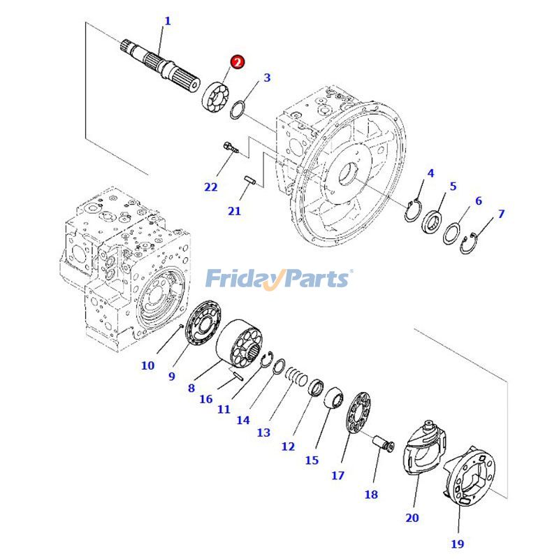 Main Pump Bearing for Excavator