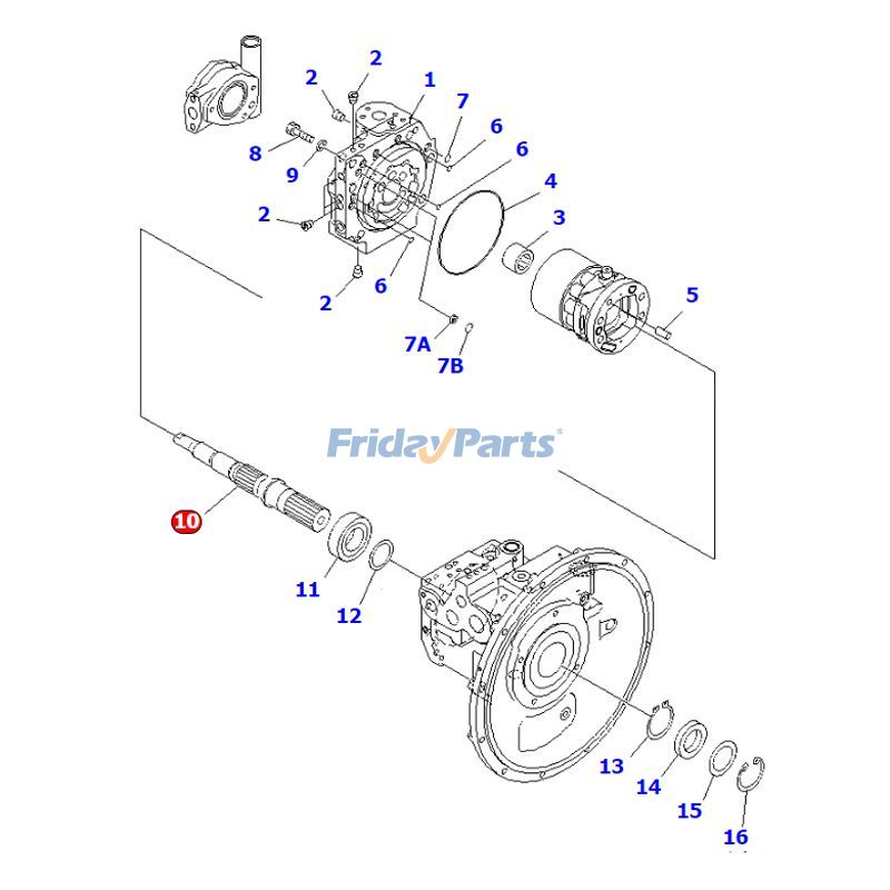 Main Pump Shaft for Engine,Excavator