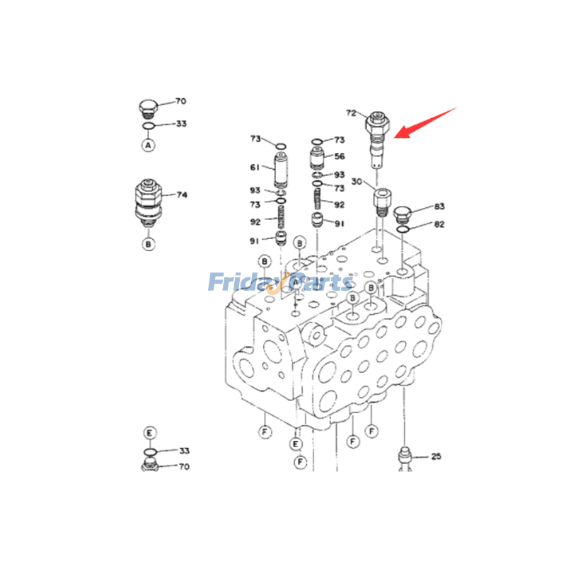  Main Relief Valve For HITACHI