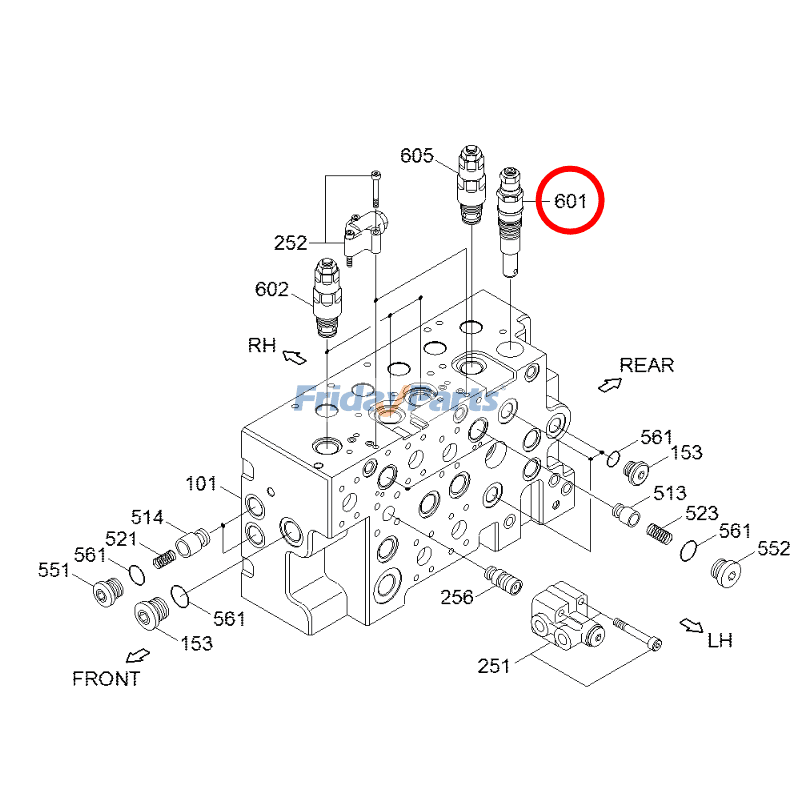 Main Relief Valve for Excavator