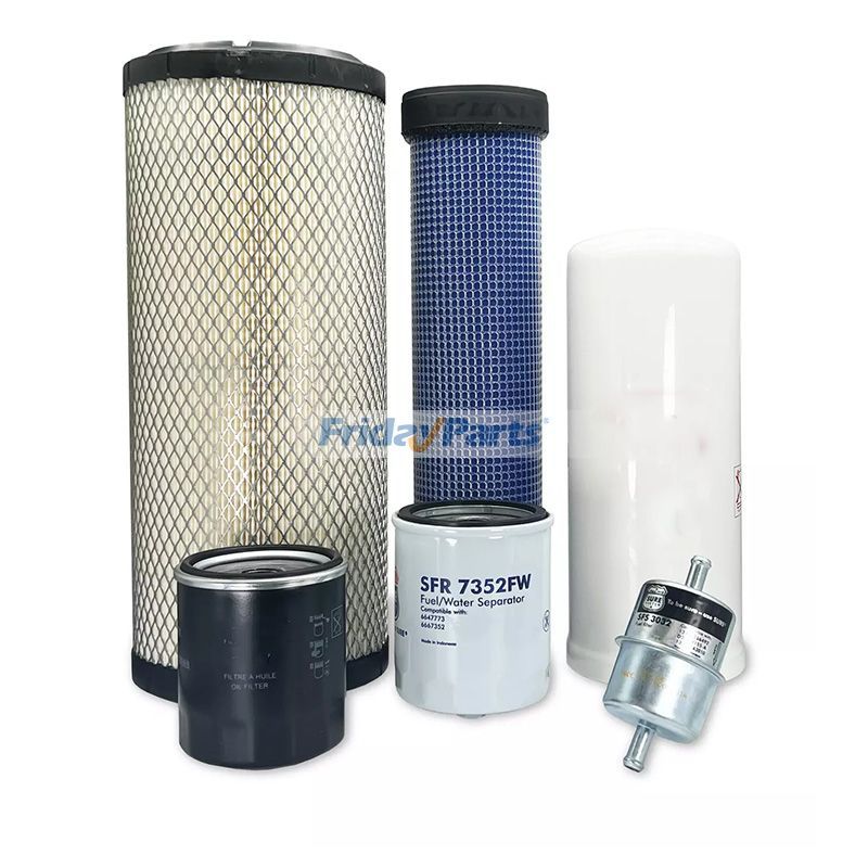 Kit de filtre d'entretien pour chargeuse compacte sur chenilles CASE 420CT BSN N7M455401 (02/06 - 12/07)