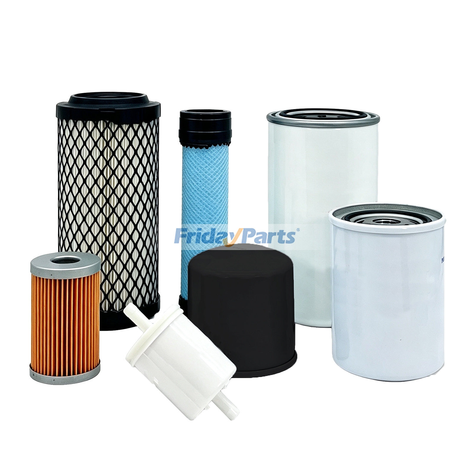 Maintenance Filter Kit for Kubota Engine D722-E4B Takeuchi Excavator TB210R
