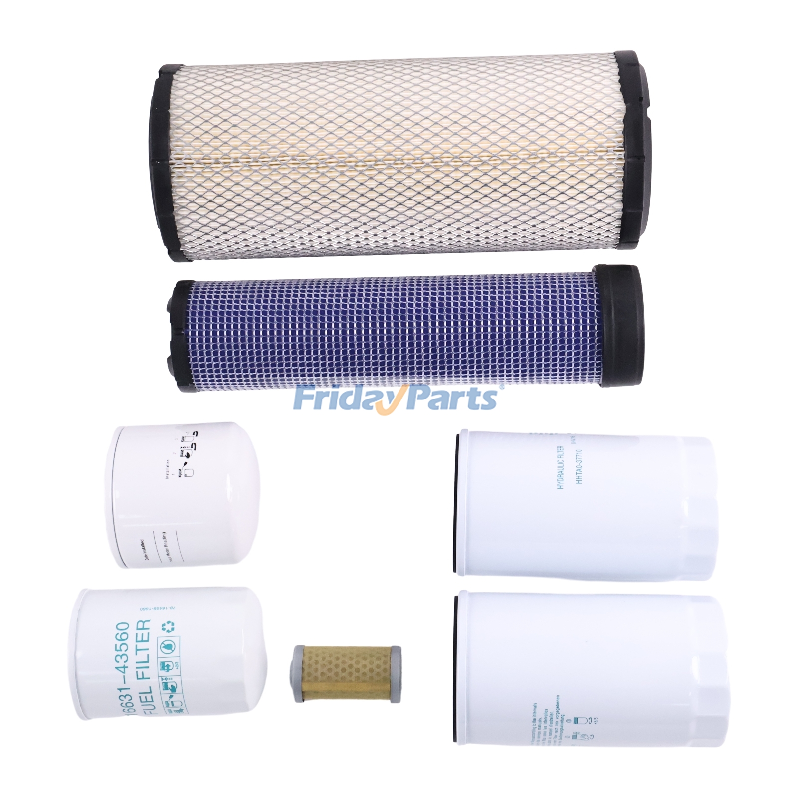 Kit de filtro de mantenimiento para tractor Kubota M7040 de FridayParts