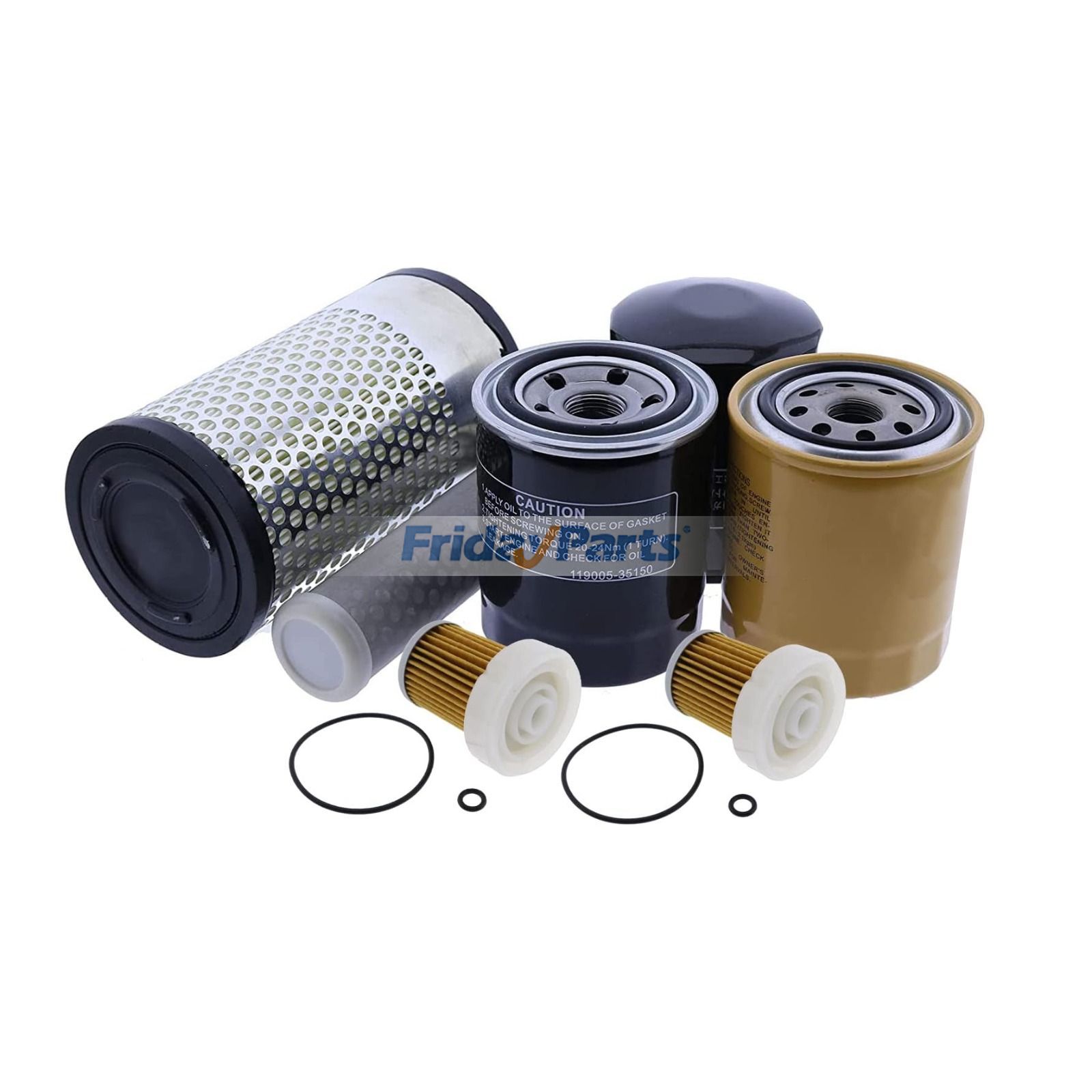 Maintenance Filter Kit HH150-32094 32721-58242 HH670-37712 for Kubota Tractor B2301 B2320 B2410 B26 B22601 B2630 B2650