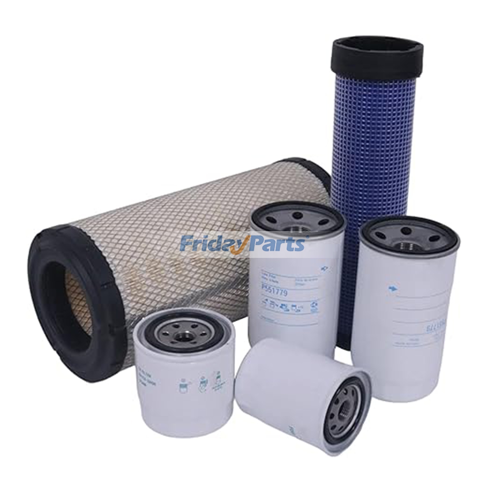 Maintenance Filter Kit HHTA0-37710 16631-43560 for Kubota Engine V3300-TIE Tractor M9000 ME9000