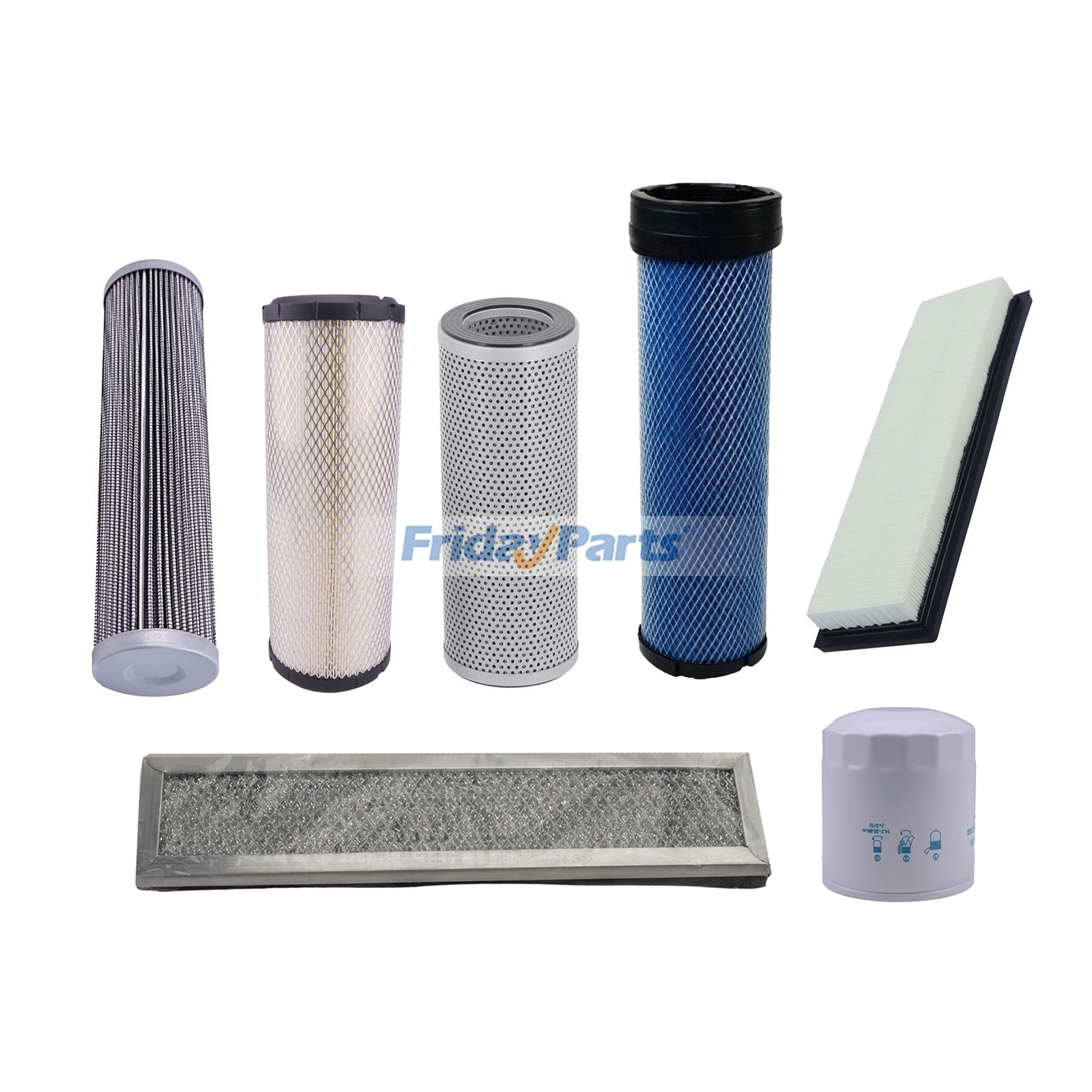 Kit de filtre d'entretien KHH1C0-32430 19111-01062 59800-26110 19115-06052 19115-06095 15511-03900 15511-01001 pour chargeuse Takeuchi TL6R