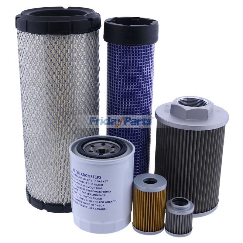 Maintenance Filter Kit for Kubota KX121-3 Mini Excavator