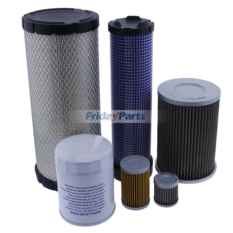 Escavadora  Para KUBOTA - Kit de filtro de manutenção para mini escavadeira Kubota KX121-3
