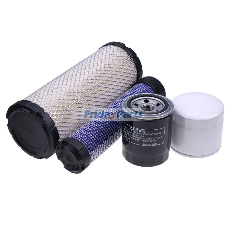 Wartungsfiltersatz für Yanmar 3TNV88-BNHB-Motor, John Deere 35D 27D Kompaktbaggerfür Für JOHN DEERE