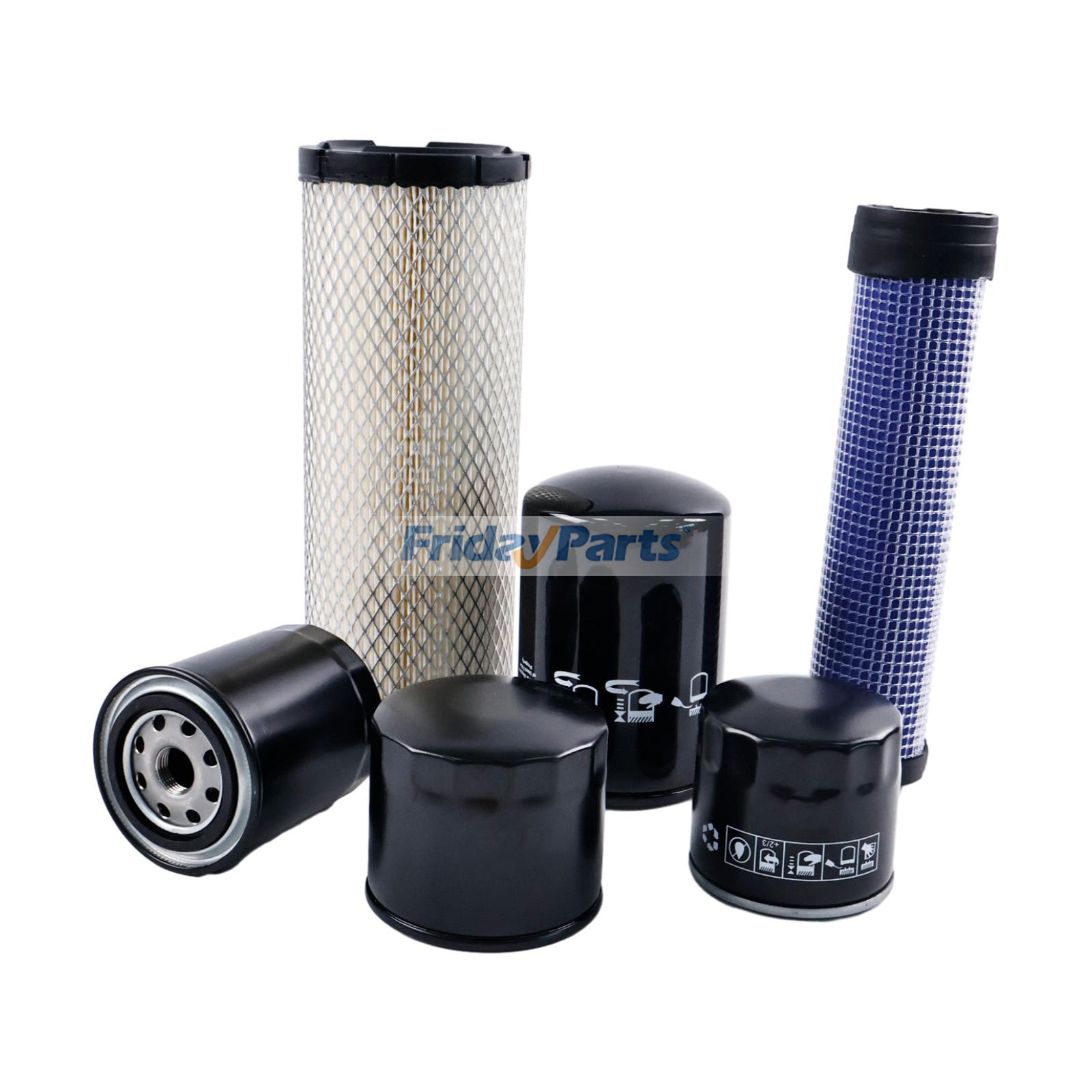 Kit de filtre d'entretien LVA21128 pour moteur Yanmar 3TNV84T 3TNV88 et tracteur John Deere 3025E 3032E 3036E 3038EpourPour JOHN DEERE