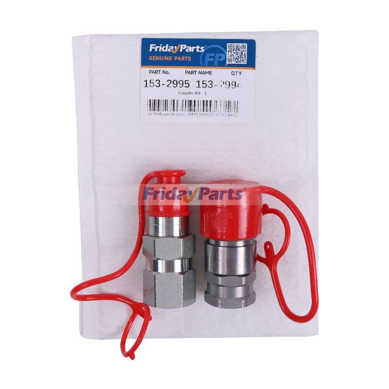 Male & Female Flat Face Coupler Kit 153-2995 153-2994 for Caterpillar CAT Excavator Loader Truck