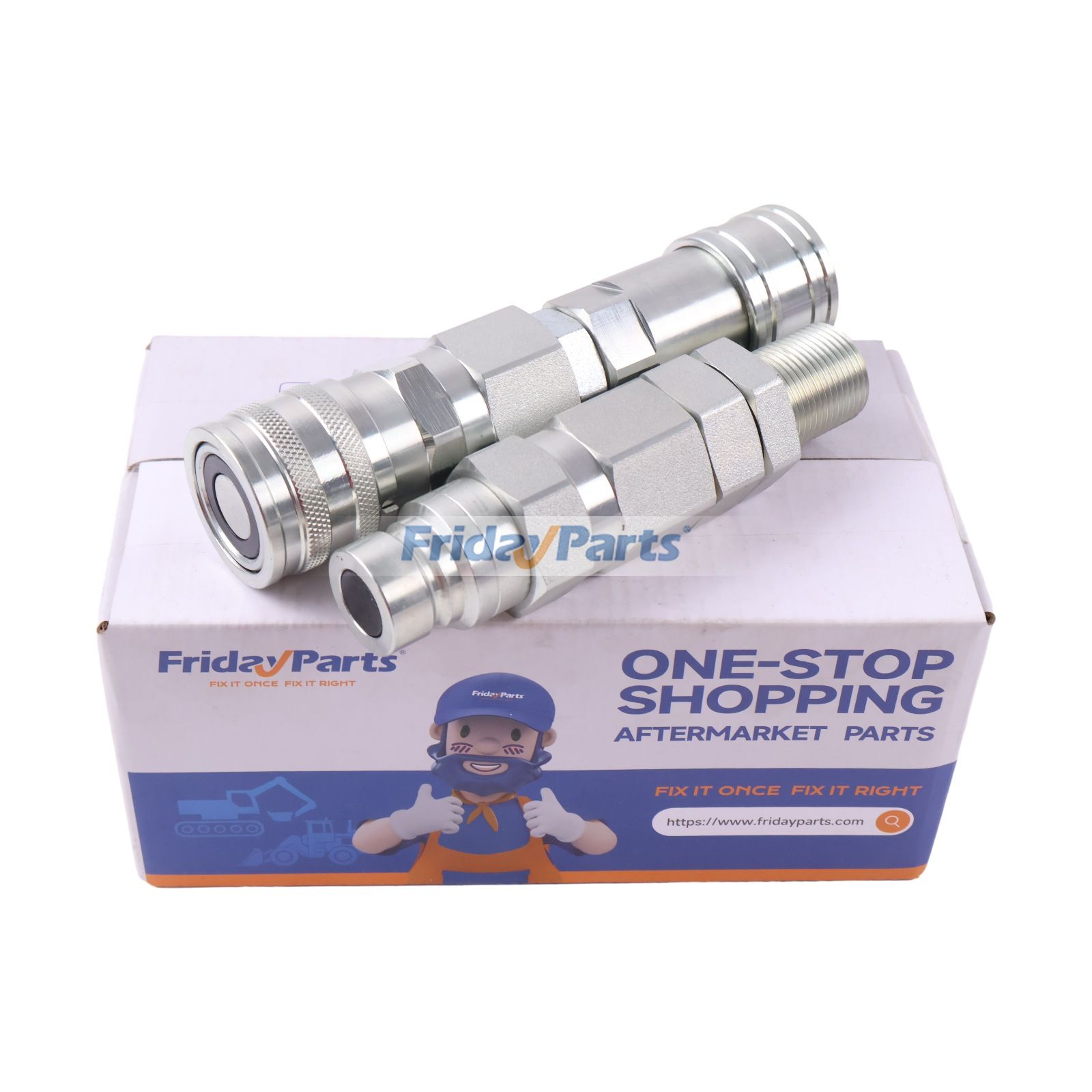 Male & Female Flat Face Coupler Kit 426-4052 426-4051 for Caterpillar CAT 247B 247B3 216 216B 216B3 226B 226B3 236 242B