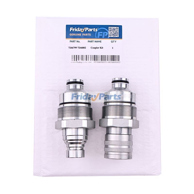 Loader Male & Female Flat Face Coupler Kit