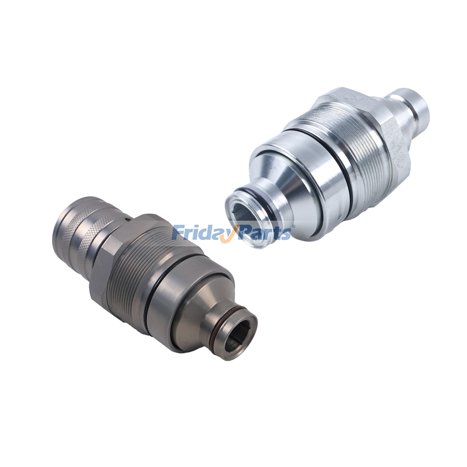 FFH 48mm Male & Female Flat Face Coupler Kit V1311-77140 V1311-77150 for Kubota Track Loader R530 R630 SSV65P SSV75C SVL75 SVL75-2 Tractor M5040DT M9960HDLSN M100GXDTC
