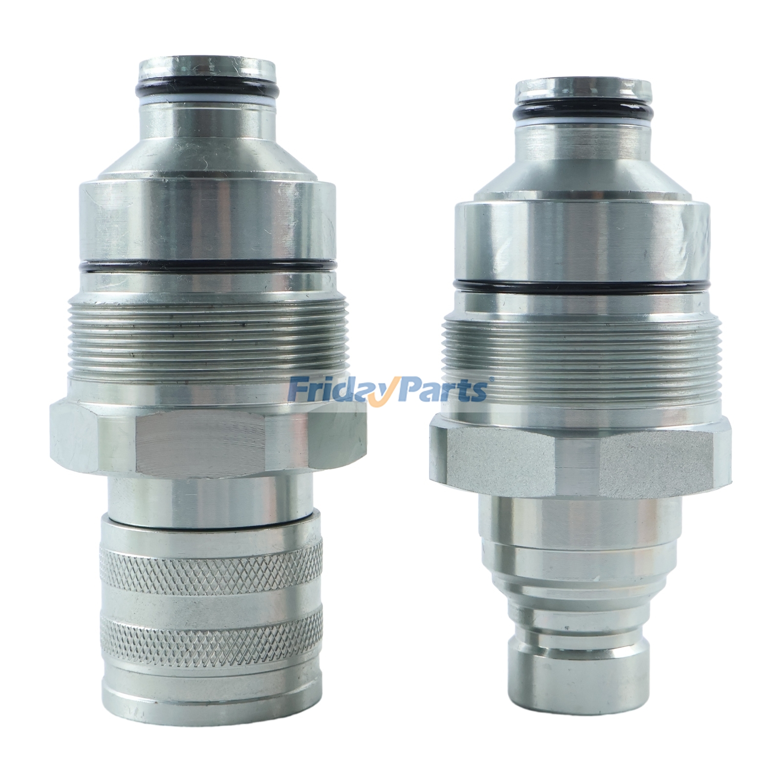 Excavator,Loader,Mower,Tractor Male & Female Flat Face Coupler Kit Track