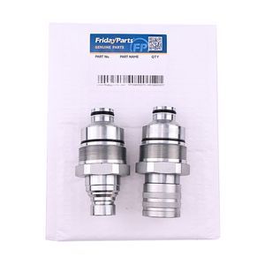 Male & Female Flat Face Coupler Kit V1311-77140 V1311-77150 for Kubota Track Loader