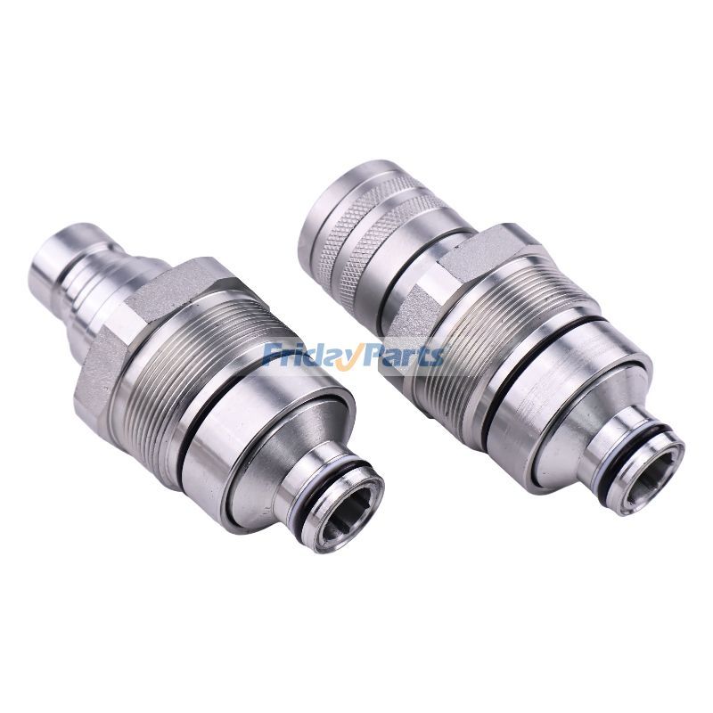 Male & Female Flat Face Coupler Kit Track for Excavator,Loader,Mower,Tractor