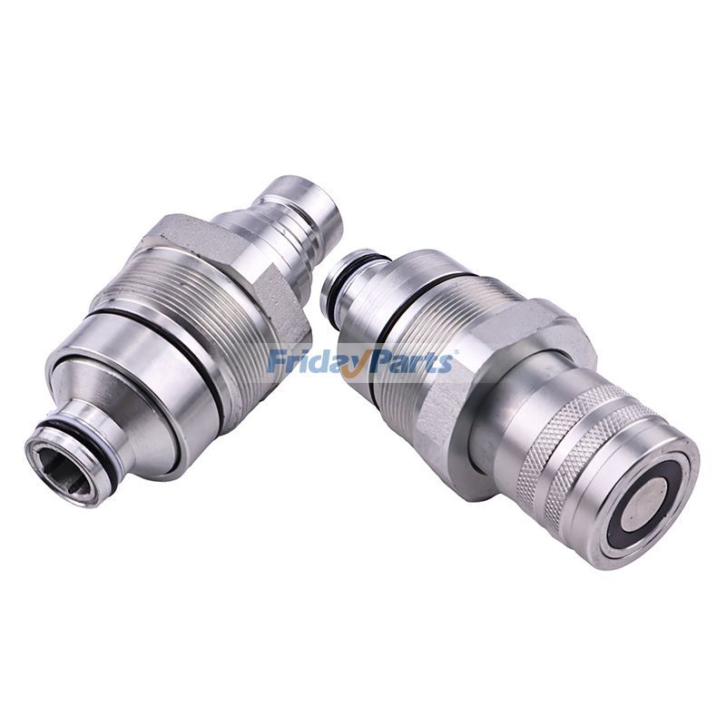  Male & Female Flat Face Coupler Kit Track For KUBOTA