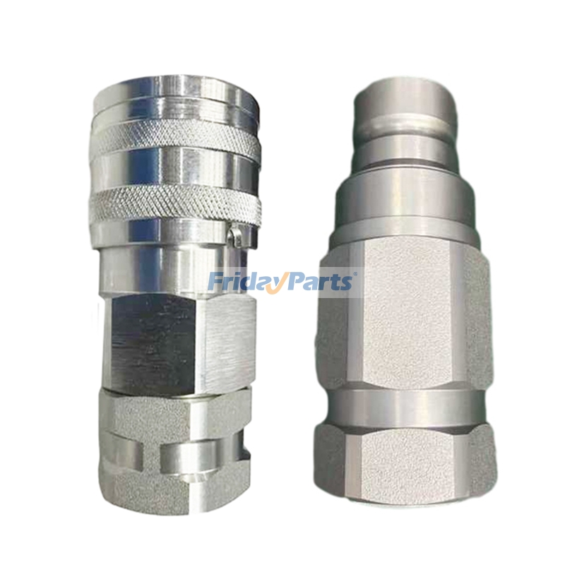 Acoplamiento rápido de cara plana macho y hembra KV14218 KV14219 para motores John Deere 3029 4024 4045 5030 y cargadores 250 280 332 326D 328D 333D CT322 CT332