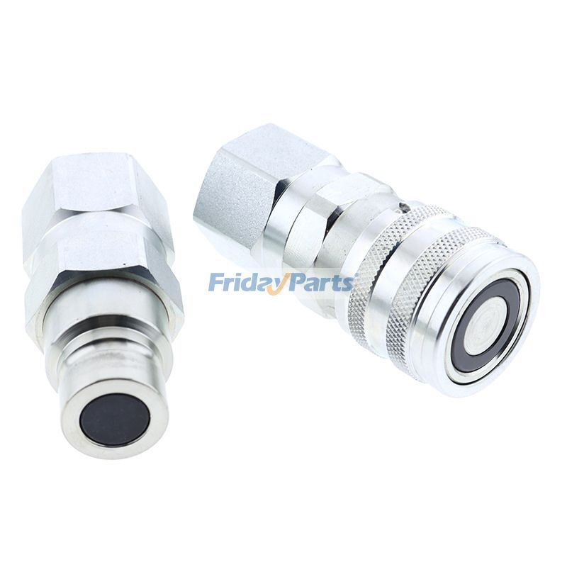 Loader Male & Female Hydraulic Flat Face Quick Coupler Kiterpillar CAT