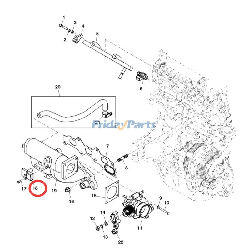 Manifold Air Pressure Sensor MIA11670 for Yanmar Engine 3TNV70 John Deere Gator Utility Vehicle XUV590E XUV825i XUV590I XUV590M for less