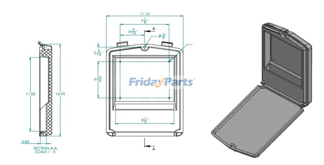 Caja portamanuales 44743GT 24514GT para Genie GS-1530 GS-1532 GS-1930 GS-1932 GS-2032 GS-2046 GS-2632 GS-2646