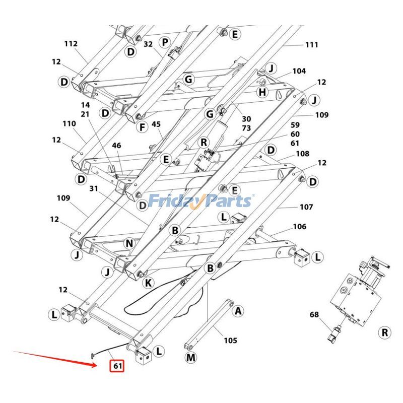 FridayParts Manuelles Abstiegskabel