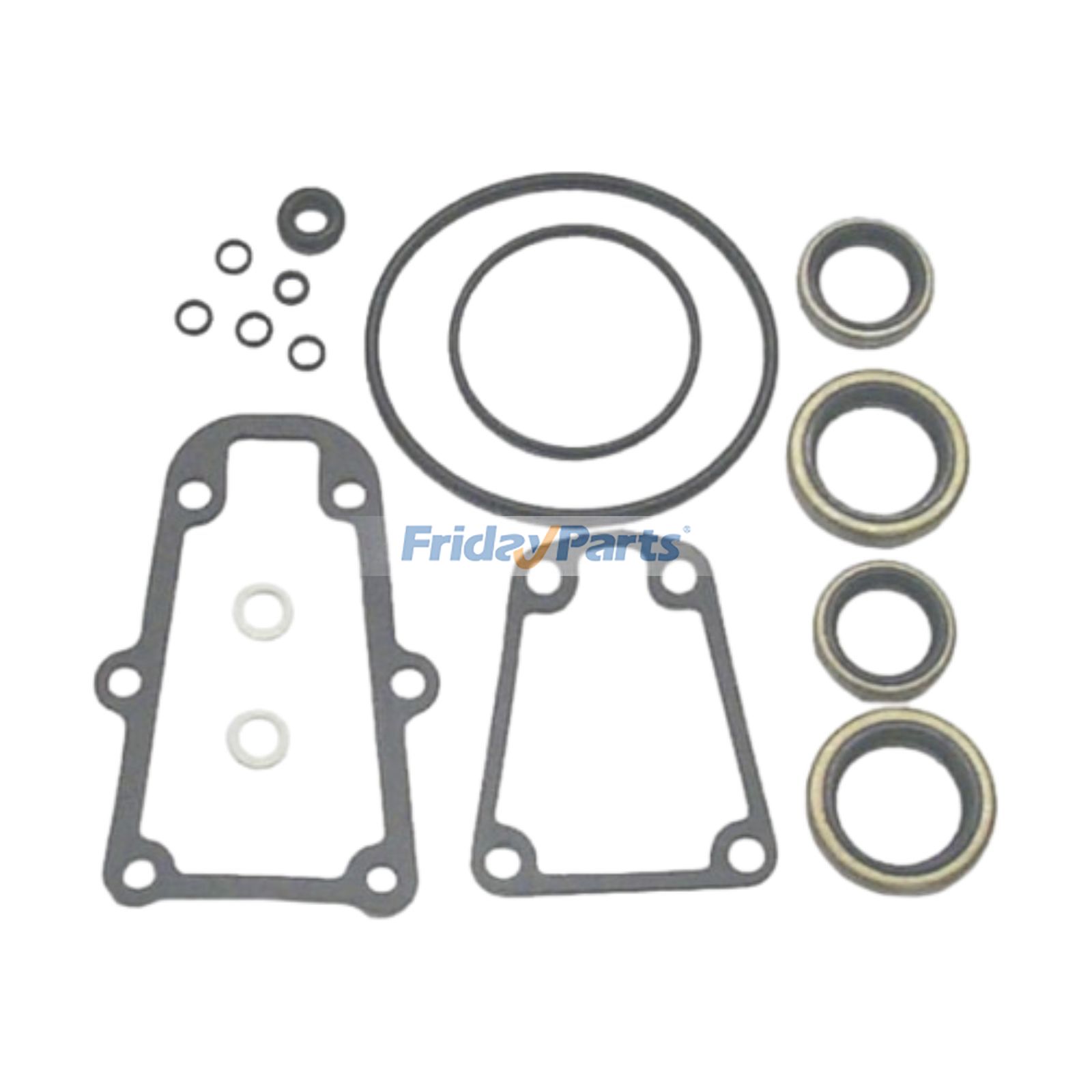 Marine Gearcase Lower Unit Seal Kit 18-2692 for Johnson Evinrude 85HP 90HP 100HP 110HP 115HP V4 Outboard Motor