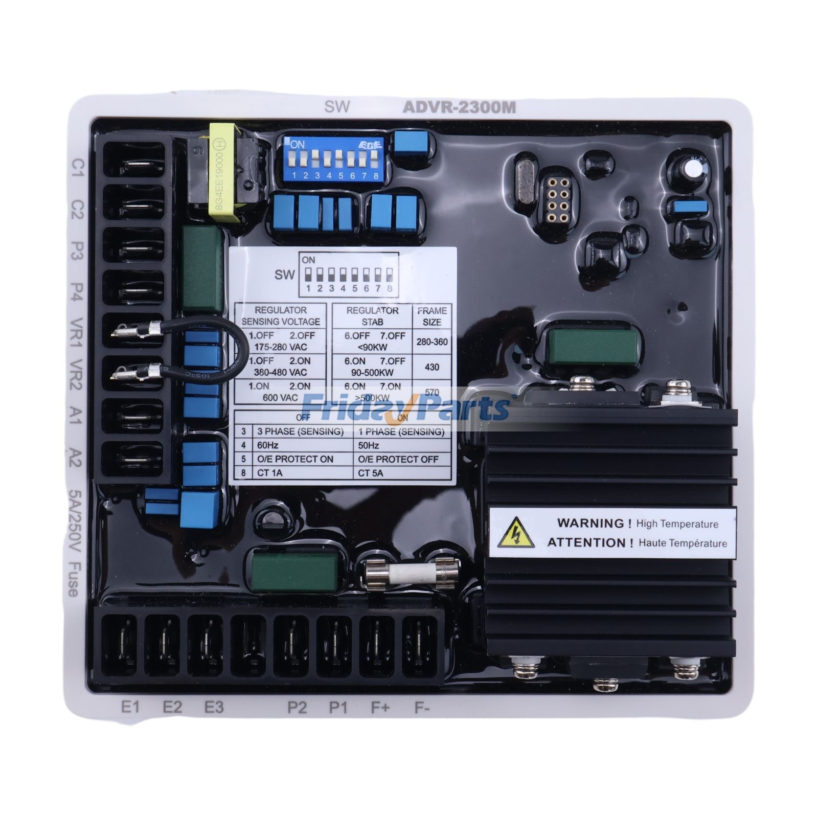 Remplacement du régulateur de tension analogique numérique hybride McPherson Controls ADVR-2200M pour Générateur Pour AUTRE MARQUE