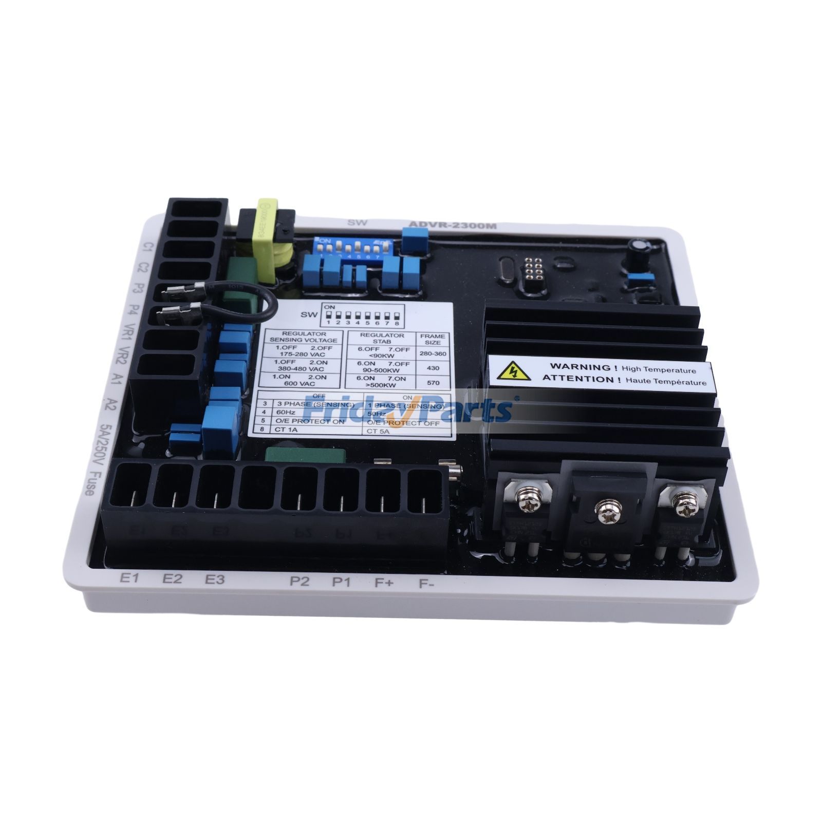 Remplacement du régulateur de tension analogique numérique hybride McPherson Controls ADVR-2200M de FridayParts