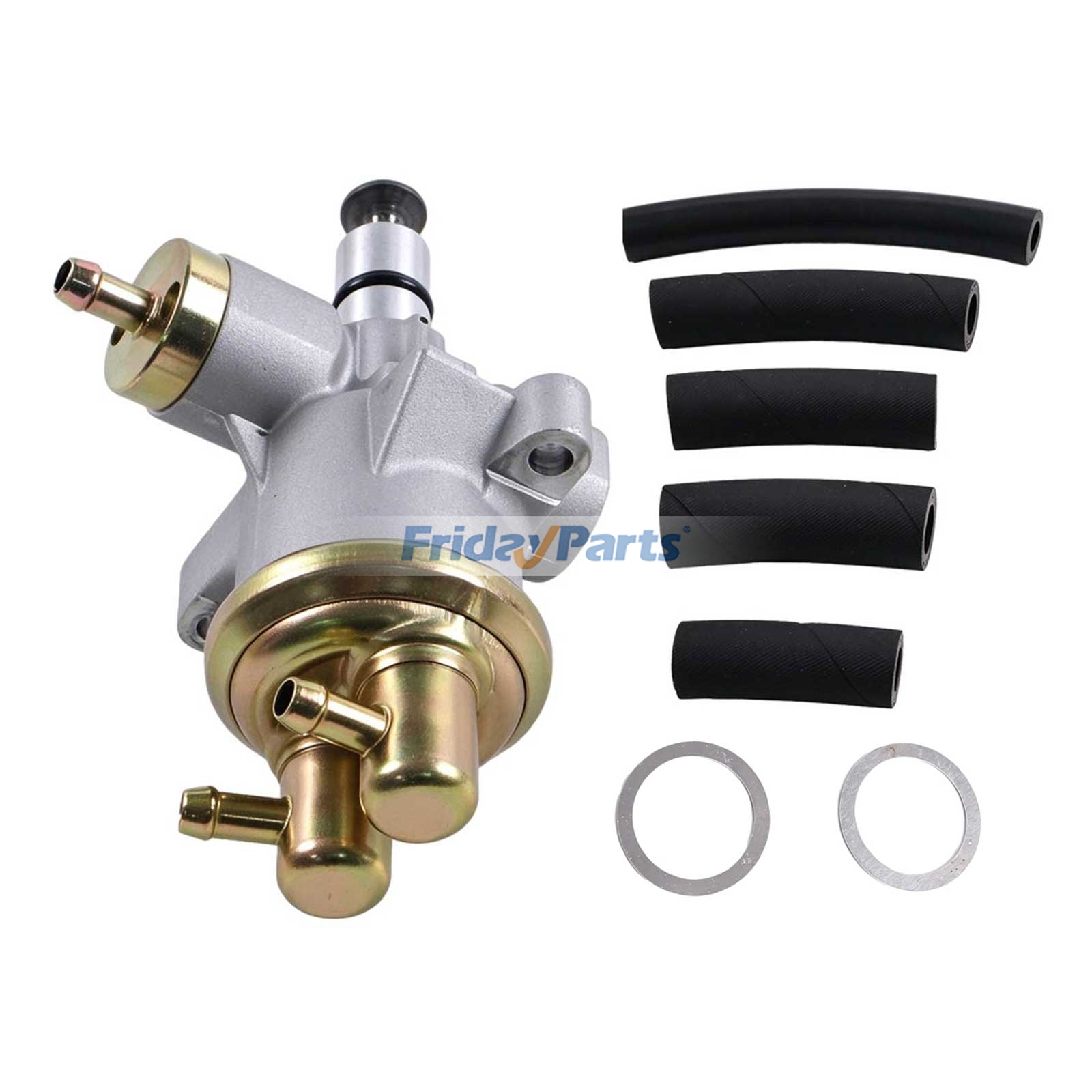 Mechanical Fuel Pump & Hose Line Kit With Washer for Ford 7.3L Powerstroke F250 F350 F450 E350 F59 1994-1998