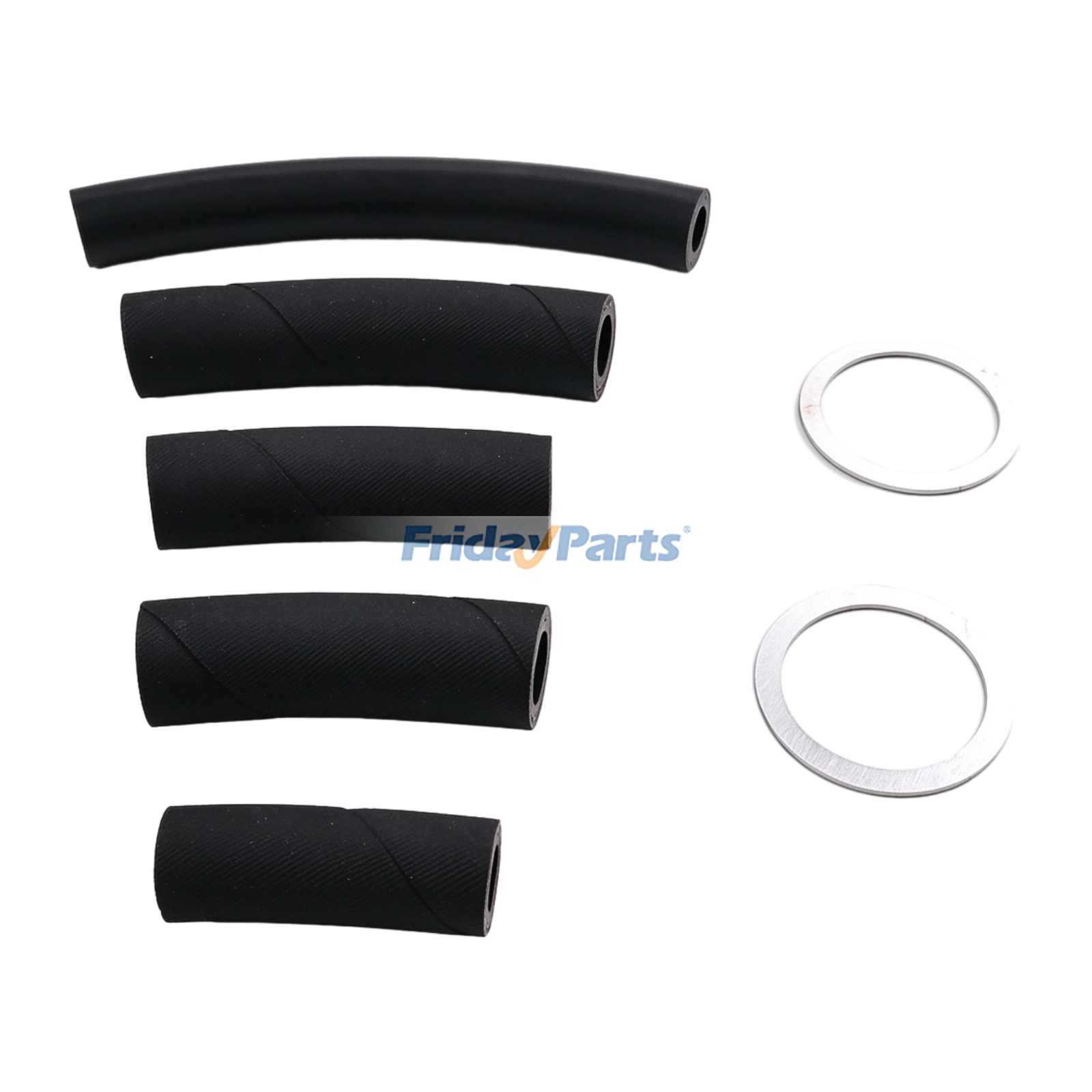 FridayParts Mechanical Fuel Pump & Hose Line Kit With Washer