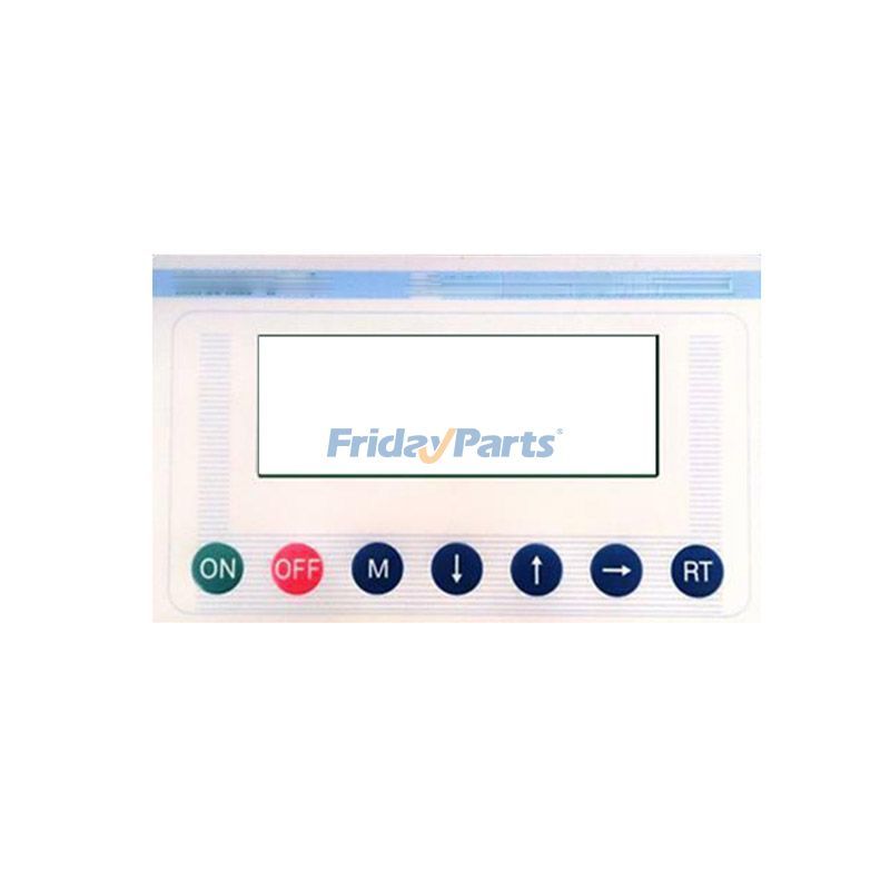 スクリューエアコンプレッサー用コントローラーMAM-100のメンブレンキーパッド