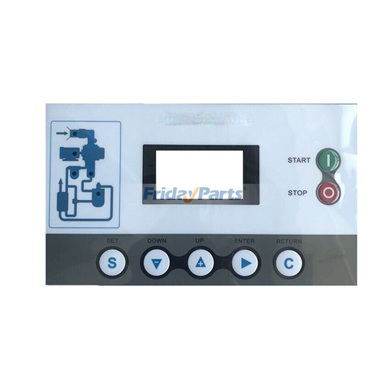 スクリューエアコンプレッサー用コントローラーMAM-980Aのメンブレンキーパッド