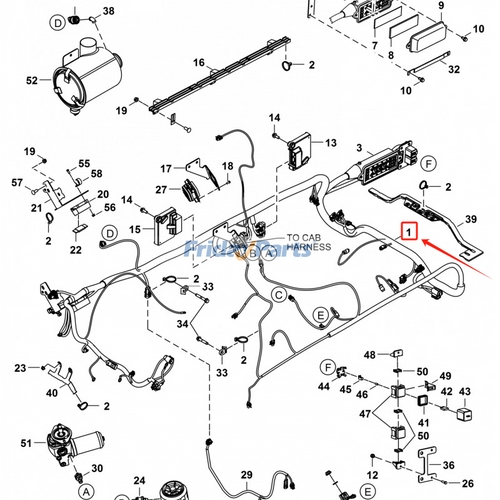 T650 Controls MFR Manual Controls Mainframe Harness 7199263 for Bobcat Loader S630 ...