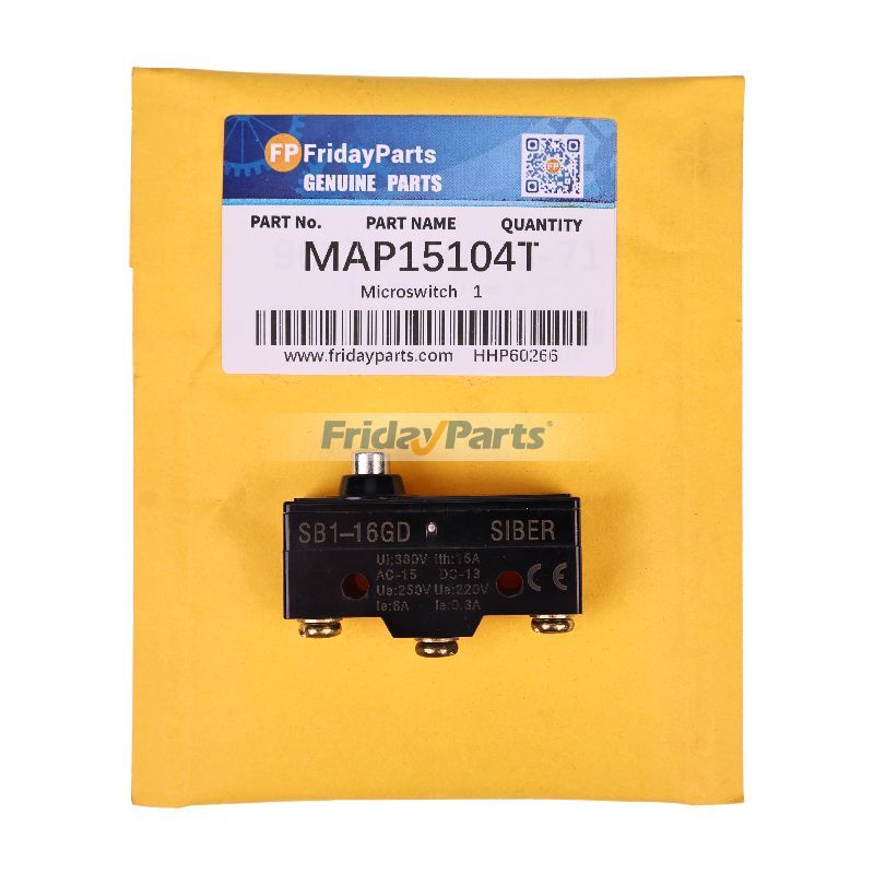 Microrupteur MAP15104T MAP15101 YA-2RB19-A64 pour Mercury 736 743 752 767 M899721T MLP300912 M899416T EF76V EF60V MXC300382